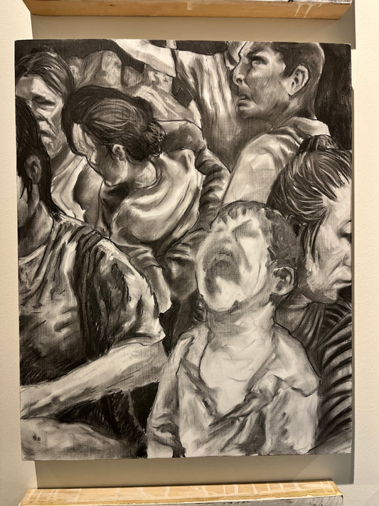 Untitled Charcoal on Panel